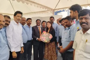 తోషిబా కంపెనీ భూమి పూజ కార్యక్రమం